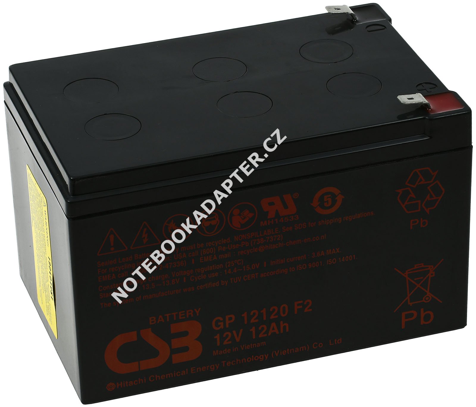 aku pro APC Back-UPS Pro BP650 12V 12Ah - CSB Stanby originál