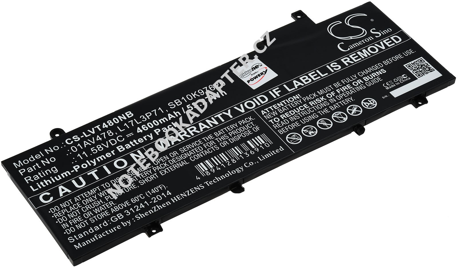 aku pro Lenovo ThinkPad T480s 20L7002LCD, 20L7002XCD