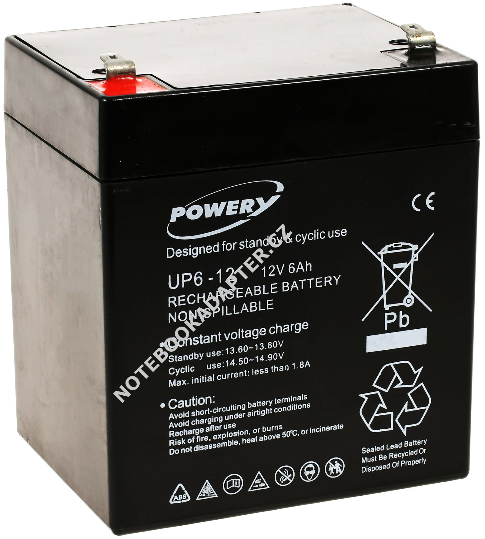 Powery náhradní aku 12V 6Ah nahrazuje APC RBC 29 originál